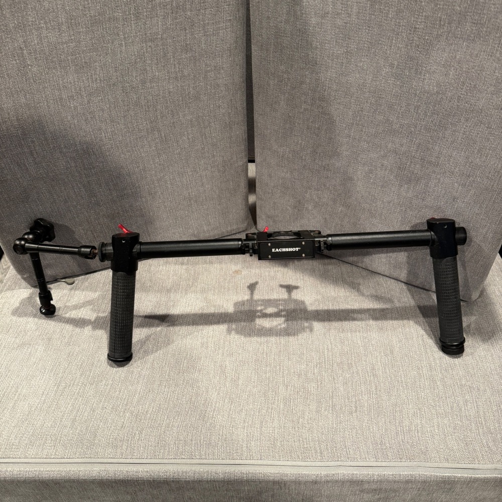 Dual Handle EACHSHOT Camera Stabilizer Rig with Articulating Magic Arm Black